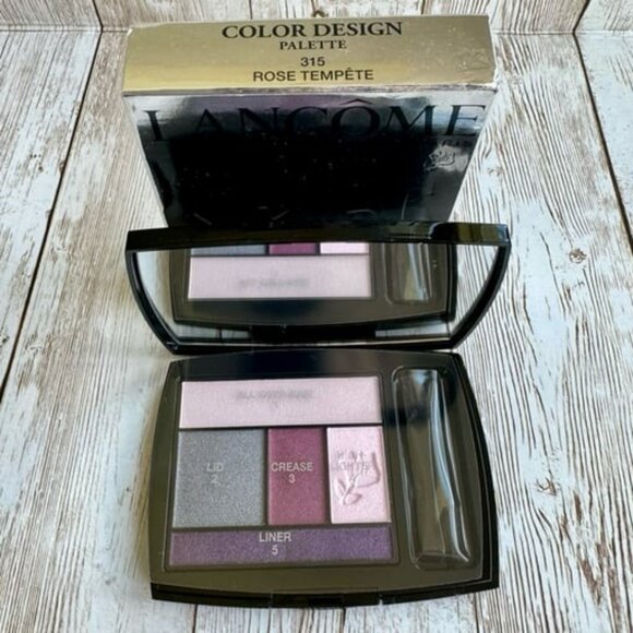 Lancome ROSE TEMPETE Color Design All-in-One 5 Shadow & Liner Palette Eyeshadow - Picture 1 of 4